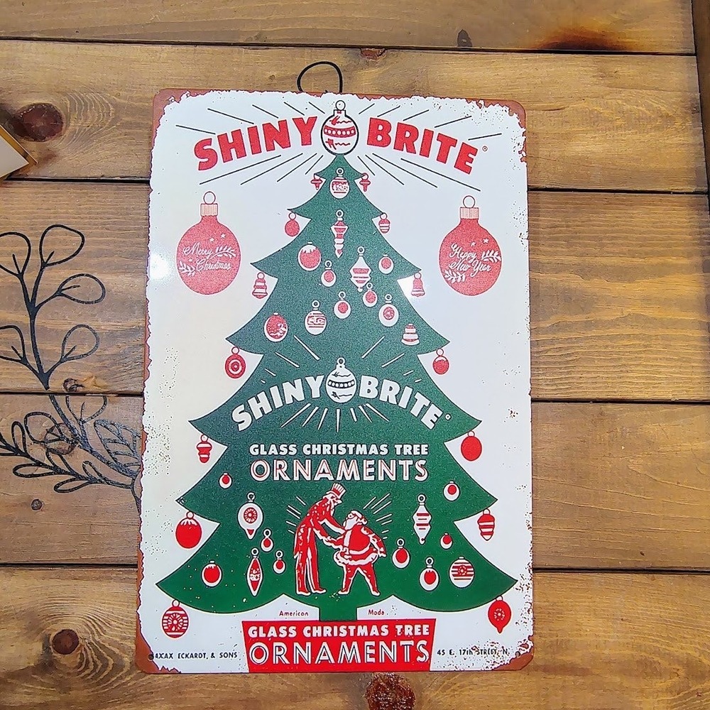 SHINY BRITE *REPRODUCTION* SIGN 7.5" x 11.75"